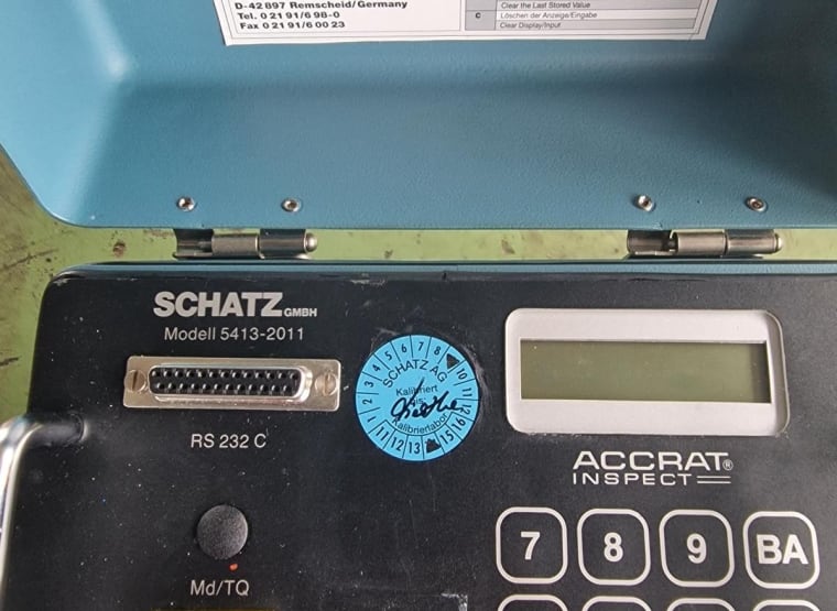 Instrument za mjerenje i testiranje SCHATZ 5413-2011-RS 232 C