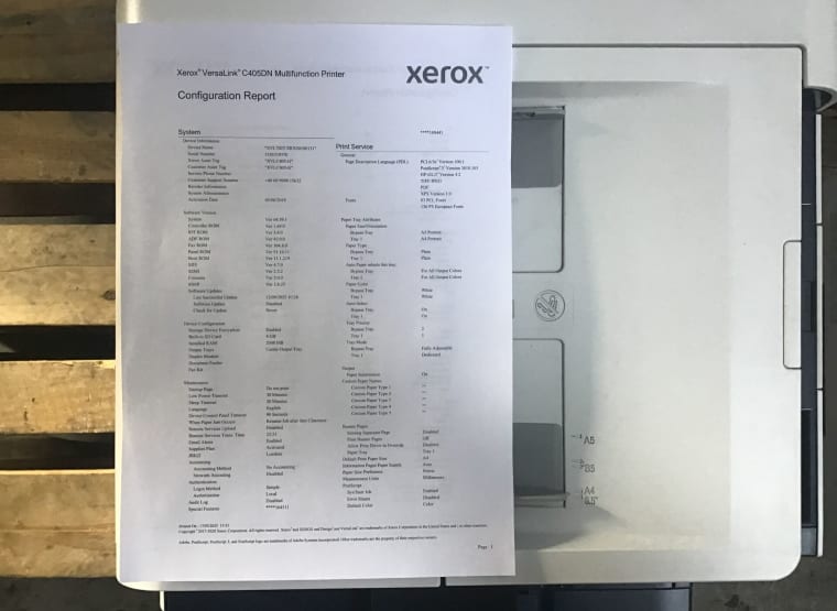 XEROX VersaLink C405 Office printer: ikinci el