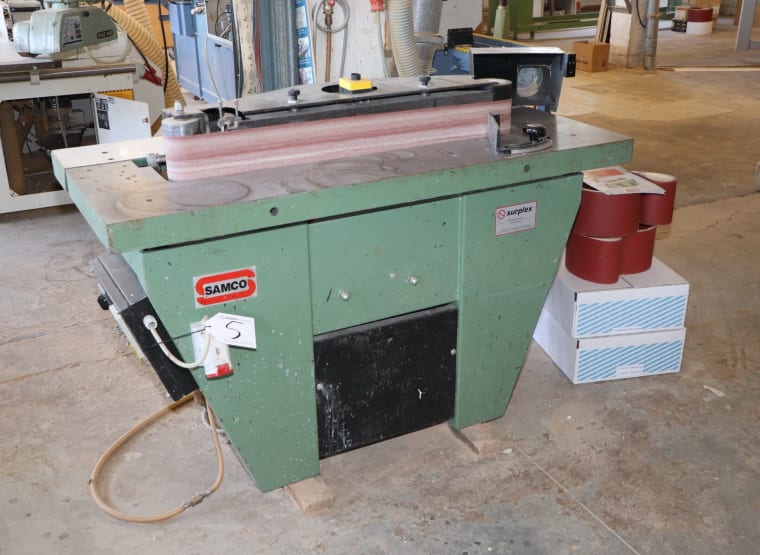SAMCO UNILEV 15 Edge Sanding Machine with Belt Oscillation