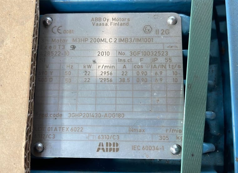 ABB M3HP 200MLC 2 IMB3 electric motor: buy used