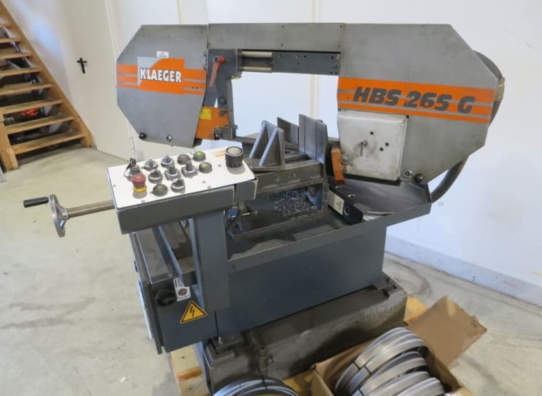 KLAEGER HBS 265 G Gehrungs-Bandsäge, Halbautomat gebraucht