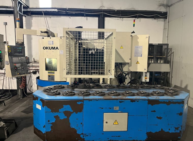 OKUMA LVT 300 CNC Dik Torna Tezgahı