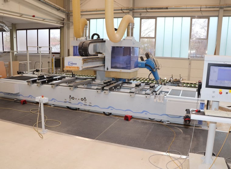 CNC-bearbetningscenter (trä) WEEKE Optimat BHC 655 + Roboter