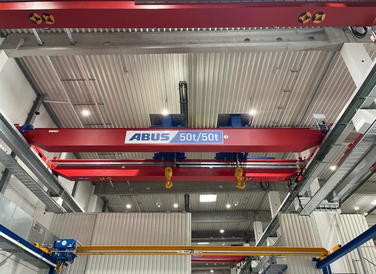 ABUS ZLK 50 t / 50 t X 14,5 m Double girder overhead travelling crane