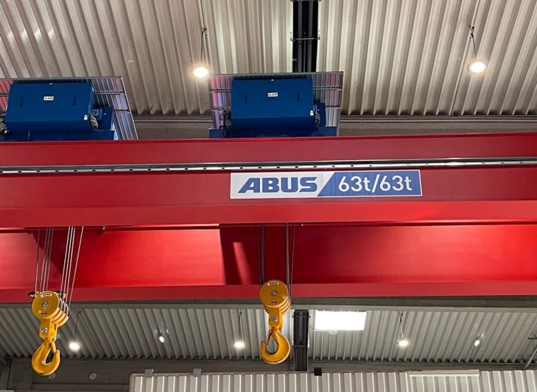 ABUS ZLK 63 t / 63 t X 20150 mm Double girder overhead travelling crane