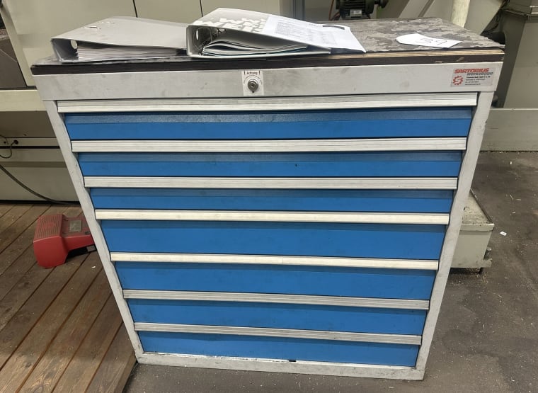 SARTORIUS workshop drawer cabinet with contents