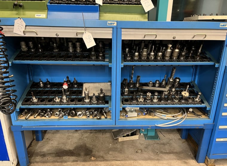 WNT workshop cabinet with contents