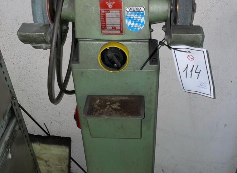 Двуколесна шлифовъчна машина с работни маси REMA DS 04/175