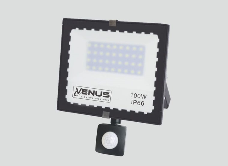VENUS 30x schijnwerper 100W LED met sensor - IP66 Waterdicht 6500K Koud Wit