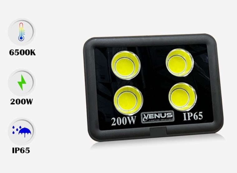 VENUS 10x Flutlicht 200W LED wasserdicht IP65 - 6500K kaltweiß