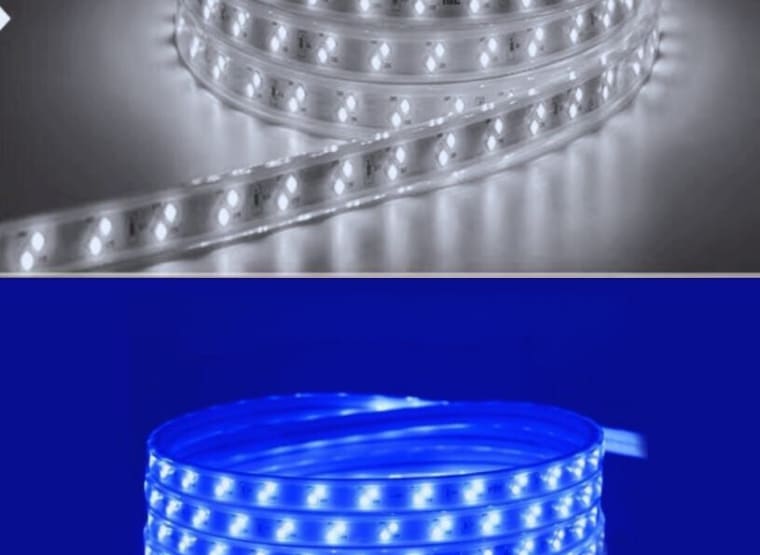 VENUS 4 x LED Strip 25m - Wasserdicht (IP65) - zwei Farben Kaltweiß/Blau
