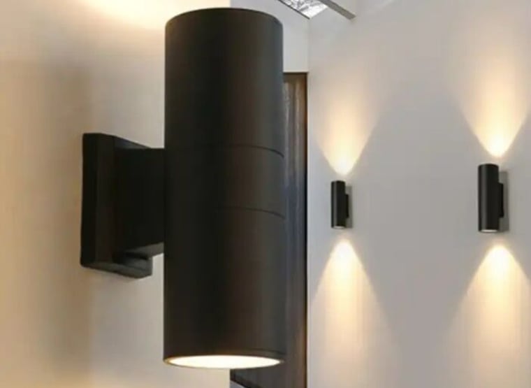 VENUS 10 x Wall lamp cylindrical - E27 fitting - up/down - IP54 waterproof - (2302*2E)