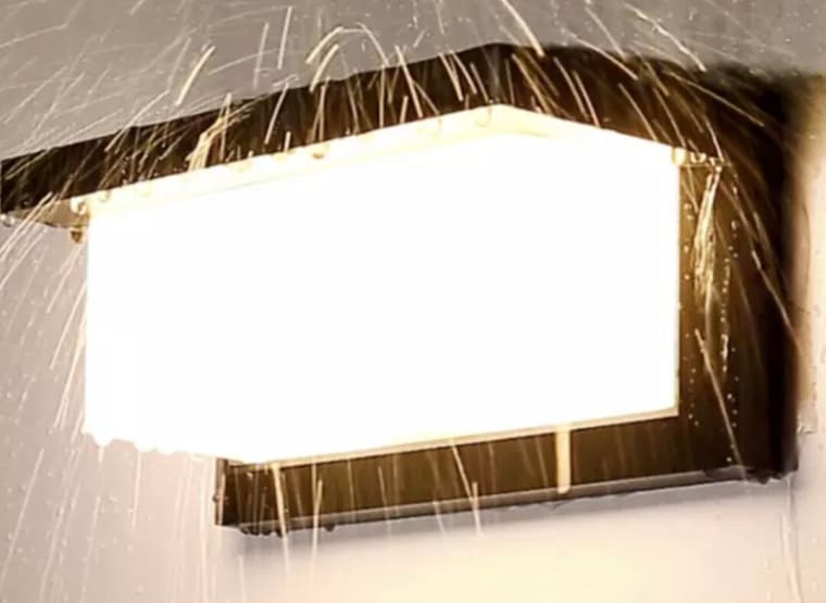 VENUS 10 x Wall lamp 12W LED - IP54 waterproof - 3500K warm white (SAW-02)
