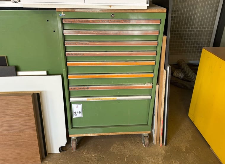 LISTA drawer cabinet with contents