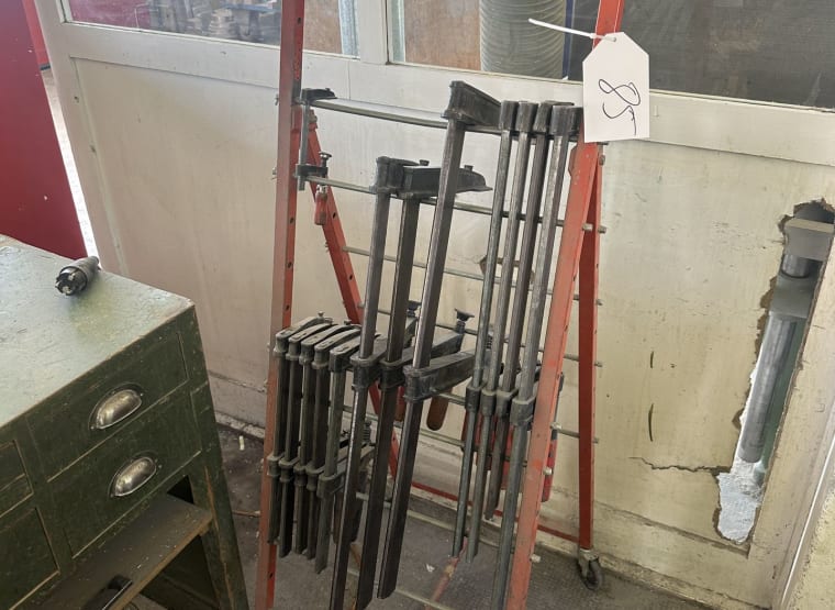 BESSEY clamp trolley with contents