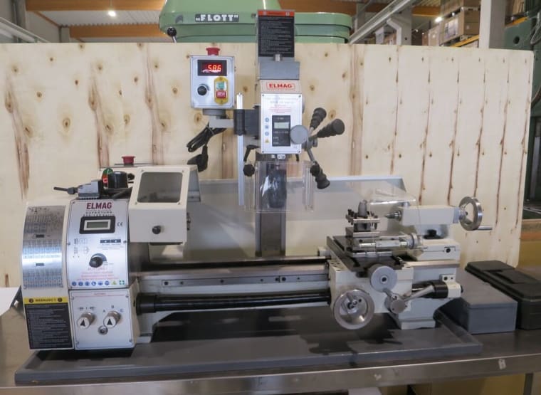 ELMAG Superturn mit MFB Vario Table lathe with drilling and milling unit