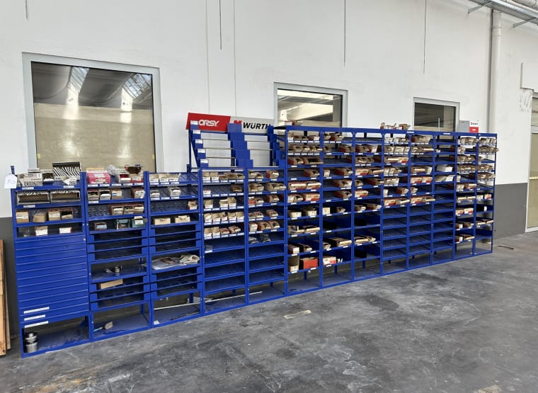 WÜRTH small parts warehouse with contents