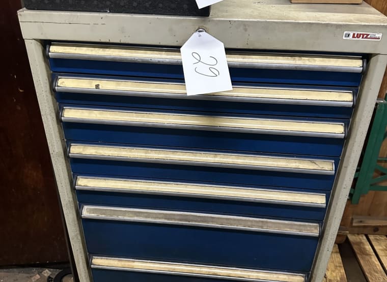 LUTZ workshop drawer cabinet with contents