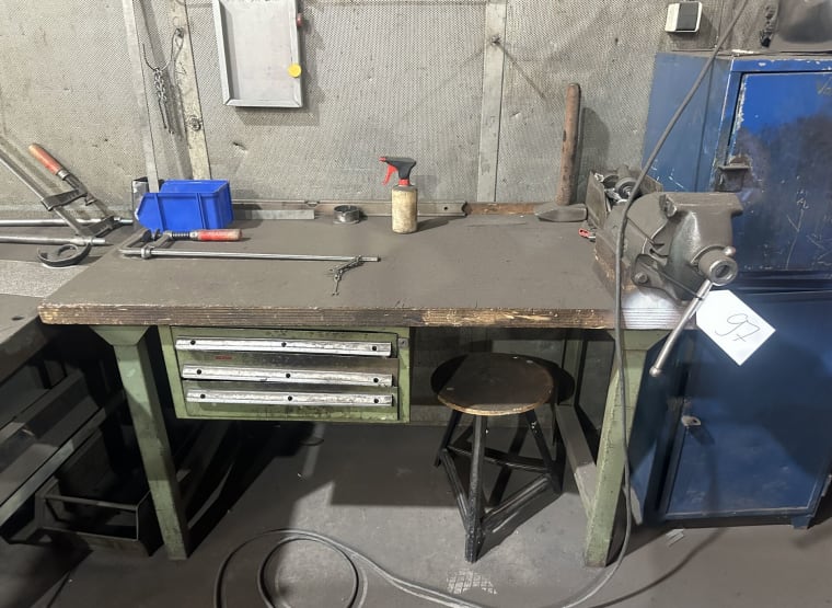 Workbench with contents