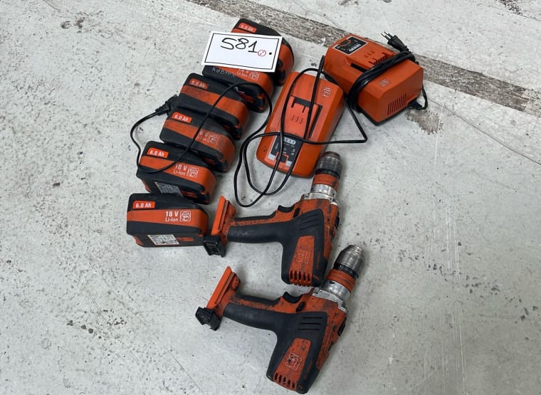 FEIN Lot Cordless Drills (2 pcs.)