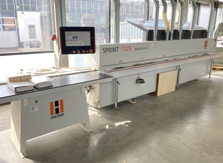HOLZ-HER Sprint 1329 Black Edition Edge banding machine with jointing cutter