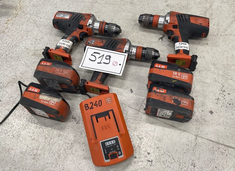 FEIN Lot Cordless Drills (3 pcs.)