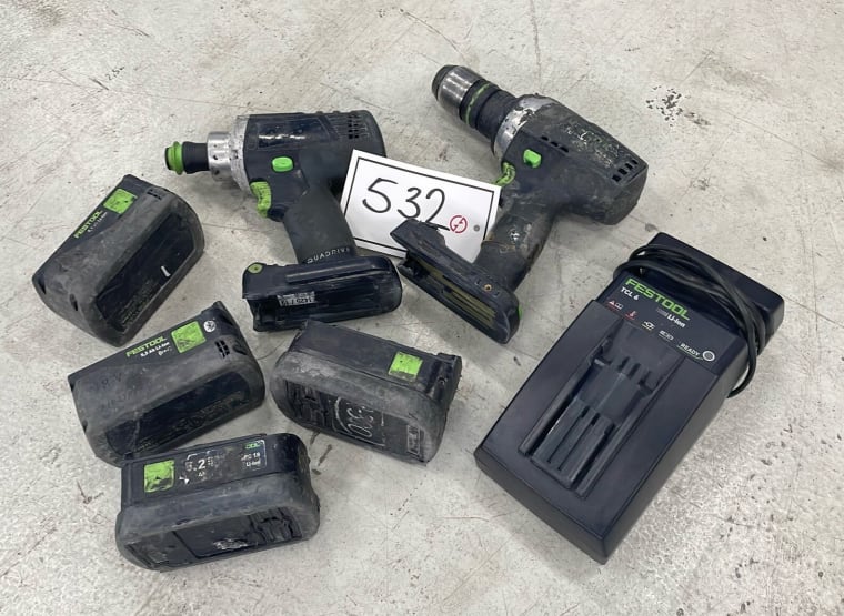 FESTOOL Lot Akülü Aletler (2 adet)