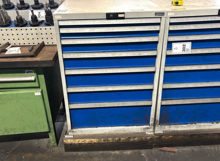 GARANT workshop cabinet with contents