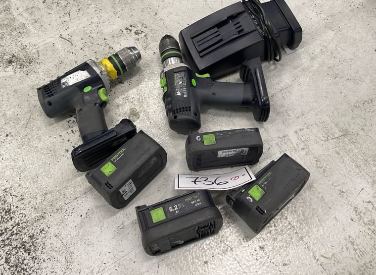 FESTOOL Lot Akülü Aletler (2 adet)