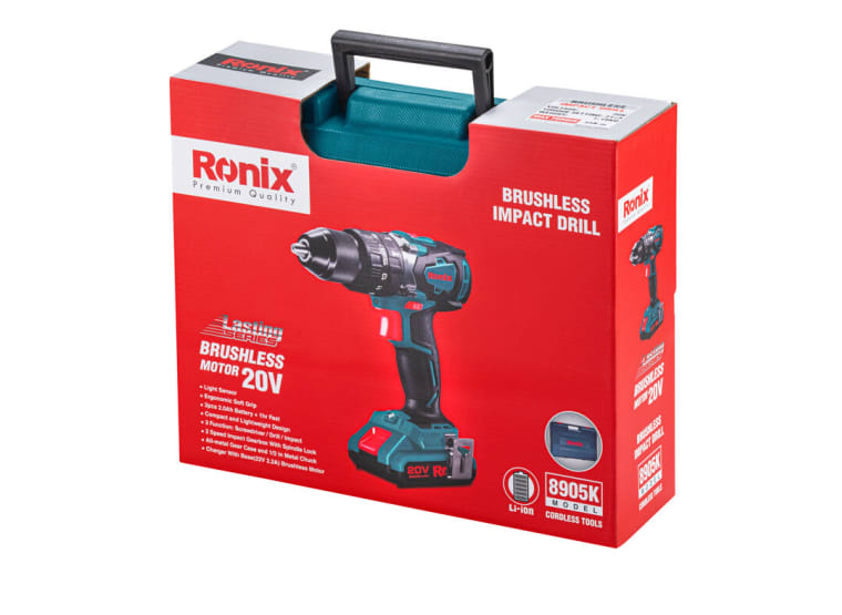 RONIX 8905K CORDLESS AND BRUSHLESS PERCUSSION DRILL