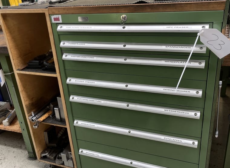 HUNI Workshop drawer cabinet with contents