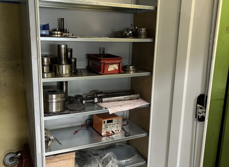 Workshop cabinet with contents