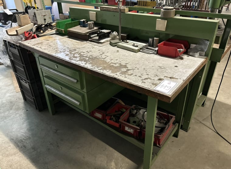 Workbench with contents