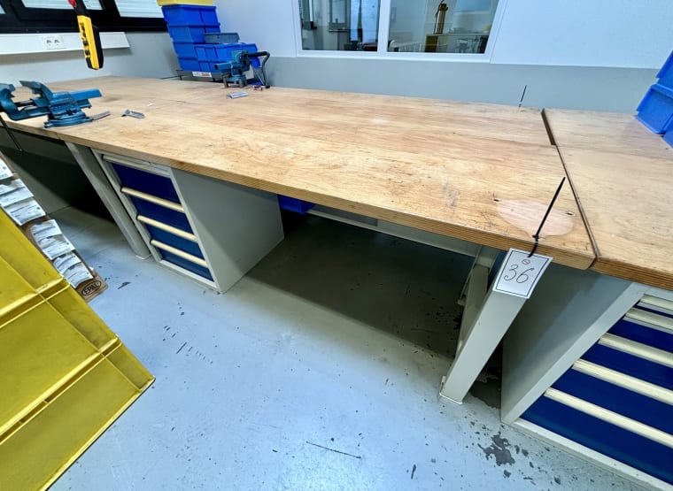 Workbench with contents