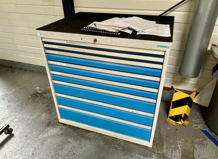 BEDRUNKA & HIRTH Workshop drawer cabinet with contents