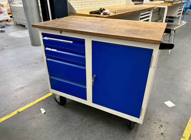 Workshop trolley with contents