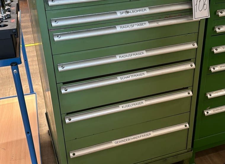 HOFFMANN workshop drawer cabinet with contents