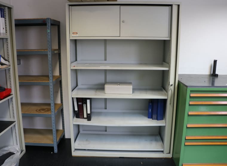 Workshop cabinet with contents