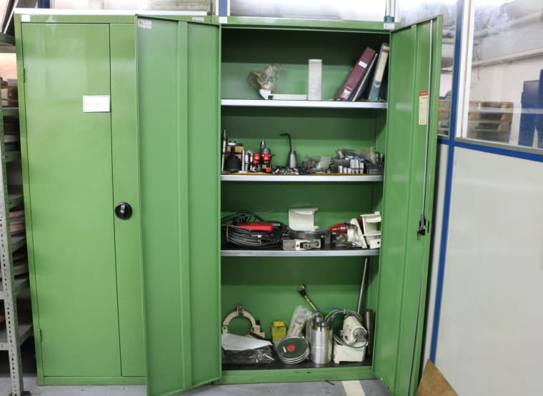 Workshop cabinet with contents