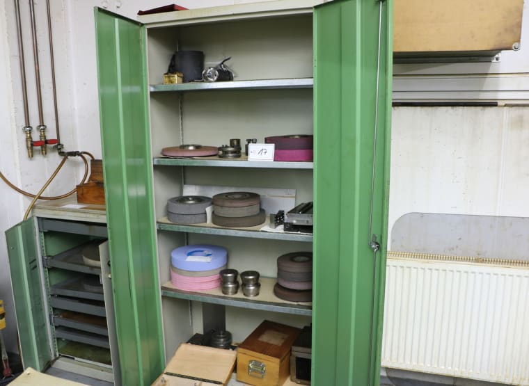 Workshop cabinet with contents