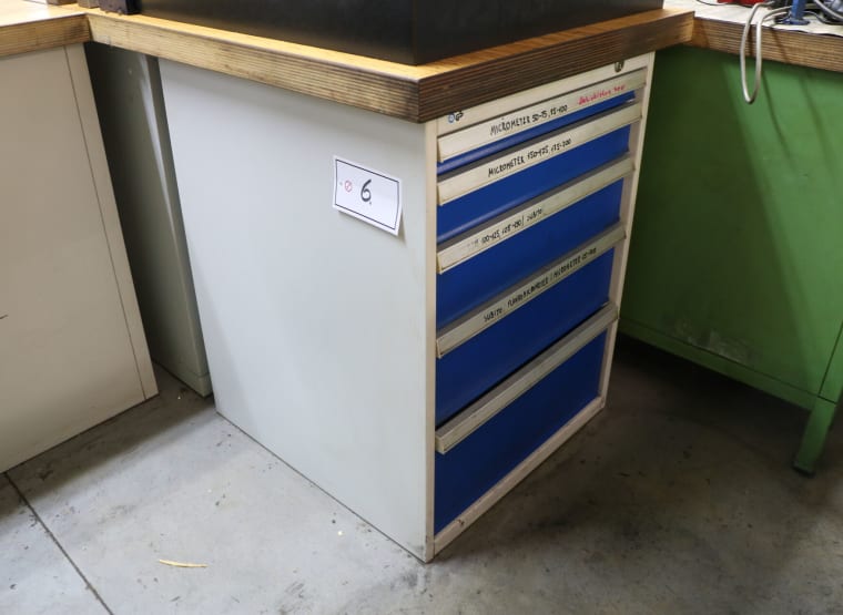 Workshop cabinet with contents