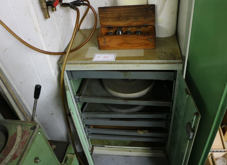 Workshop cabinet with contents