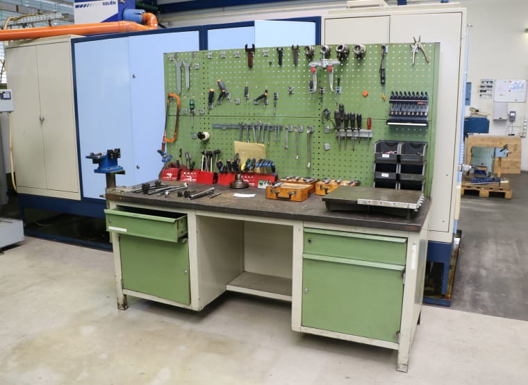 Workbench with contents