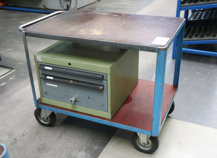 Workshop trolley with contents