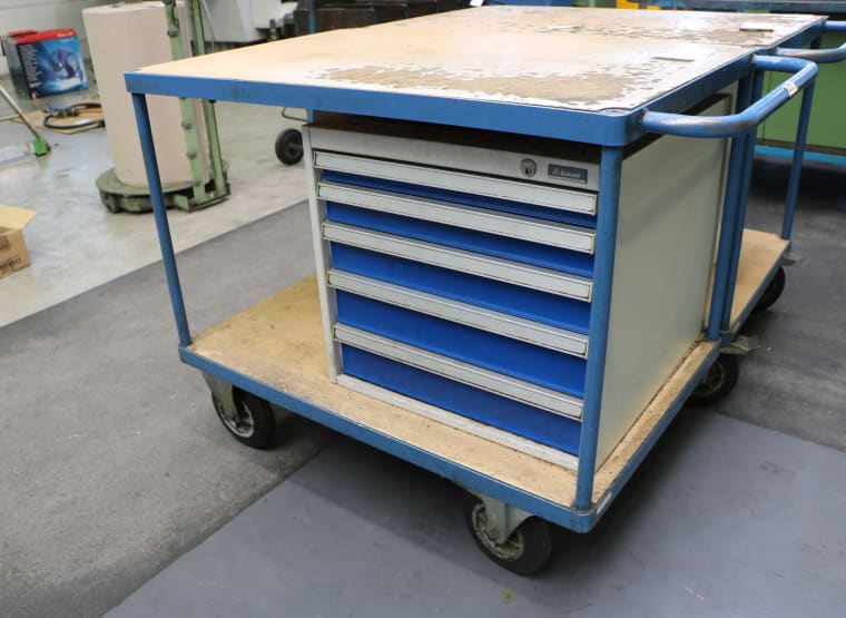 Workshop trolley with contents