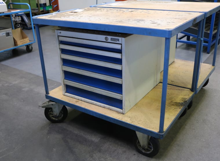 Workshop trolley with contents