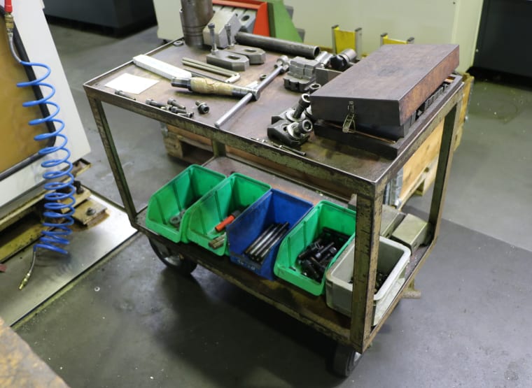 Workshop trolley with contents