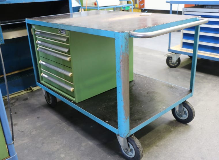 Workshop trolley with contents