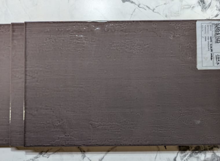 Lote de azulejos 25 x 40 EXPORT CERAM OGGI CHOCOLATE (aprox. 2.577,20 m2)