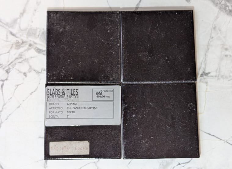 APPIANI TULIPANO NERO Lot of tiles 10 x 10 (approx. 586 MQ)